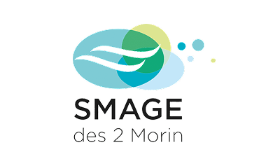 Logo du Syndicat Mixte d’Aménagement et de Gestion des Eaux des 2 Morin