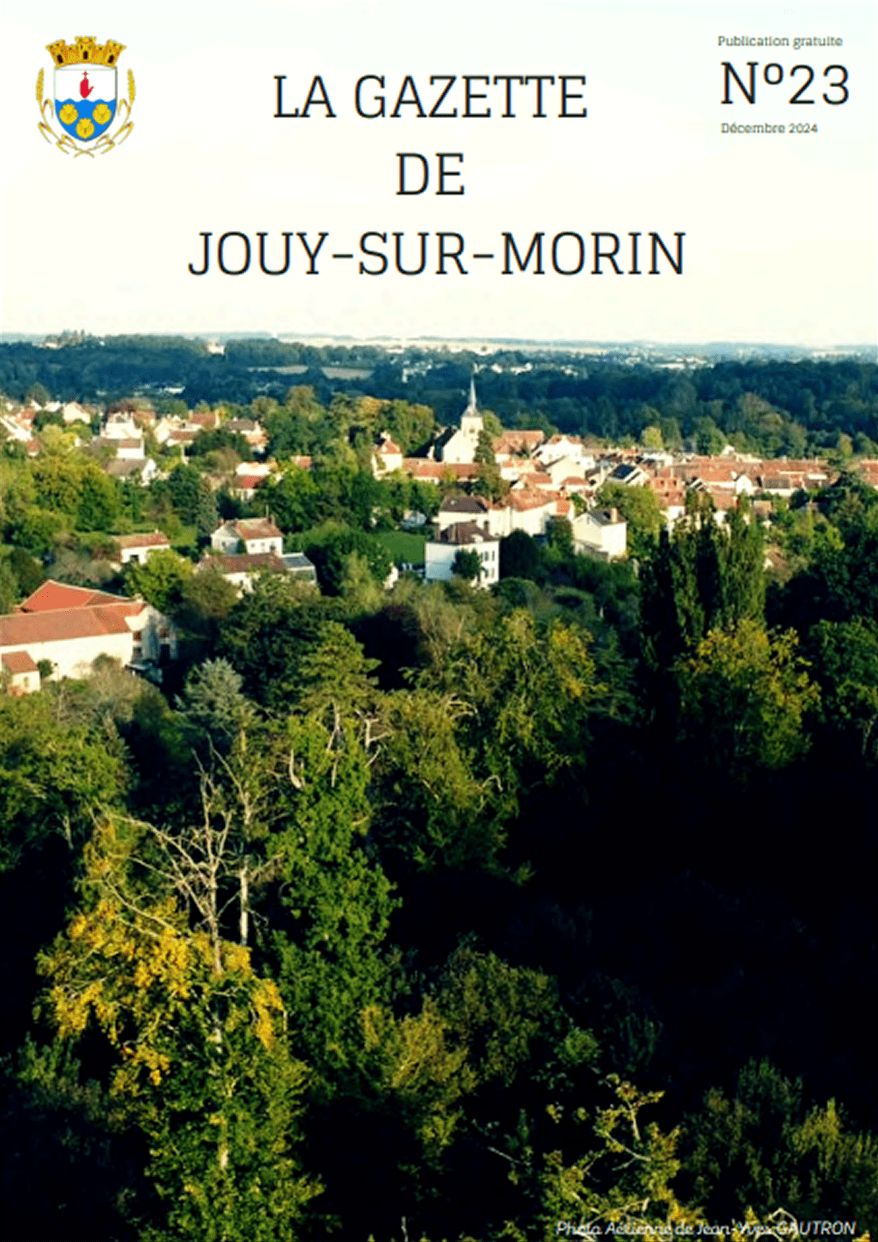 Première de couverture de la gazette n°24 de Jouy-sur-Morin datant de décembre 2024
