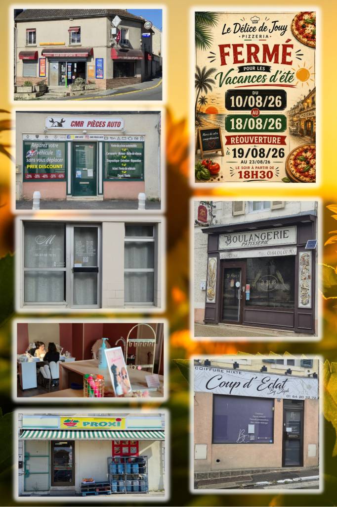Congés estivaux des commerces
